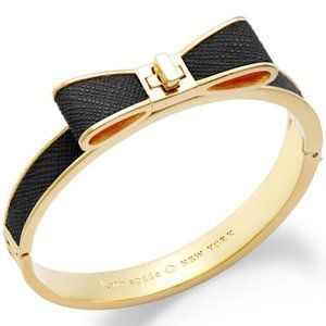 🆕 KATE SPADE ♠️ NWT Leather Bow Bangle (Mahogany)